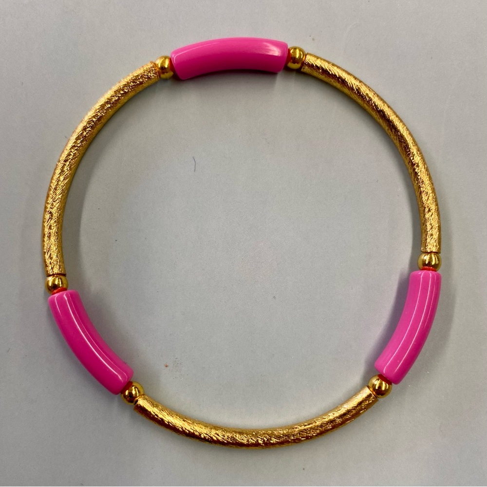 NWT Handmade Pink And Gold emress jewelry Bracelet